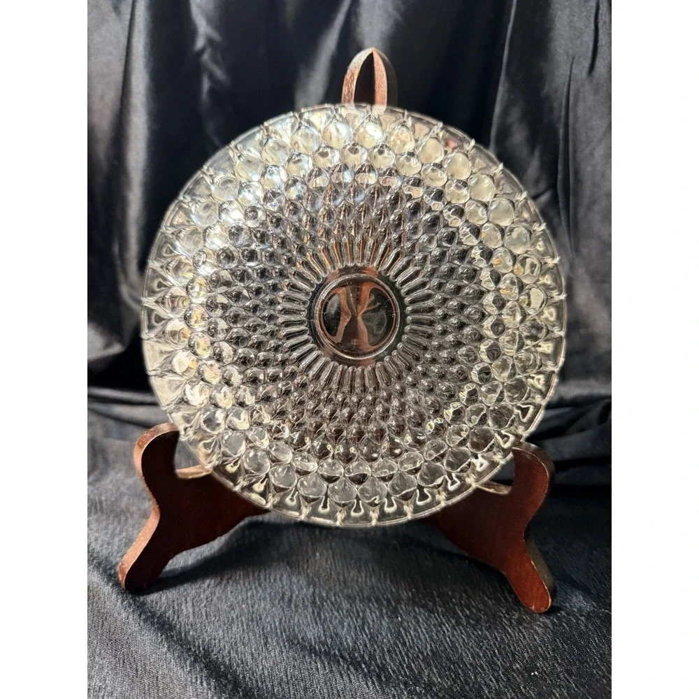 Vintage Clear Glass Hobnail 7 Inch Dish Bowl‎ Candy (2820)